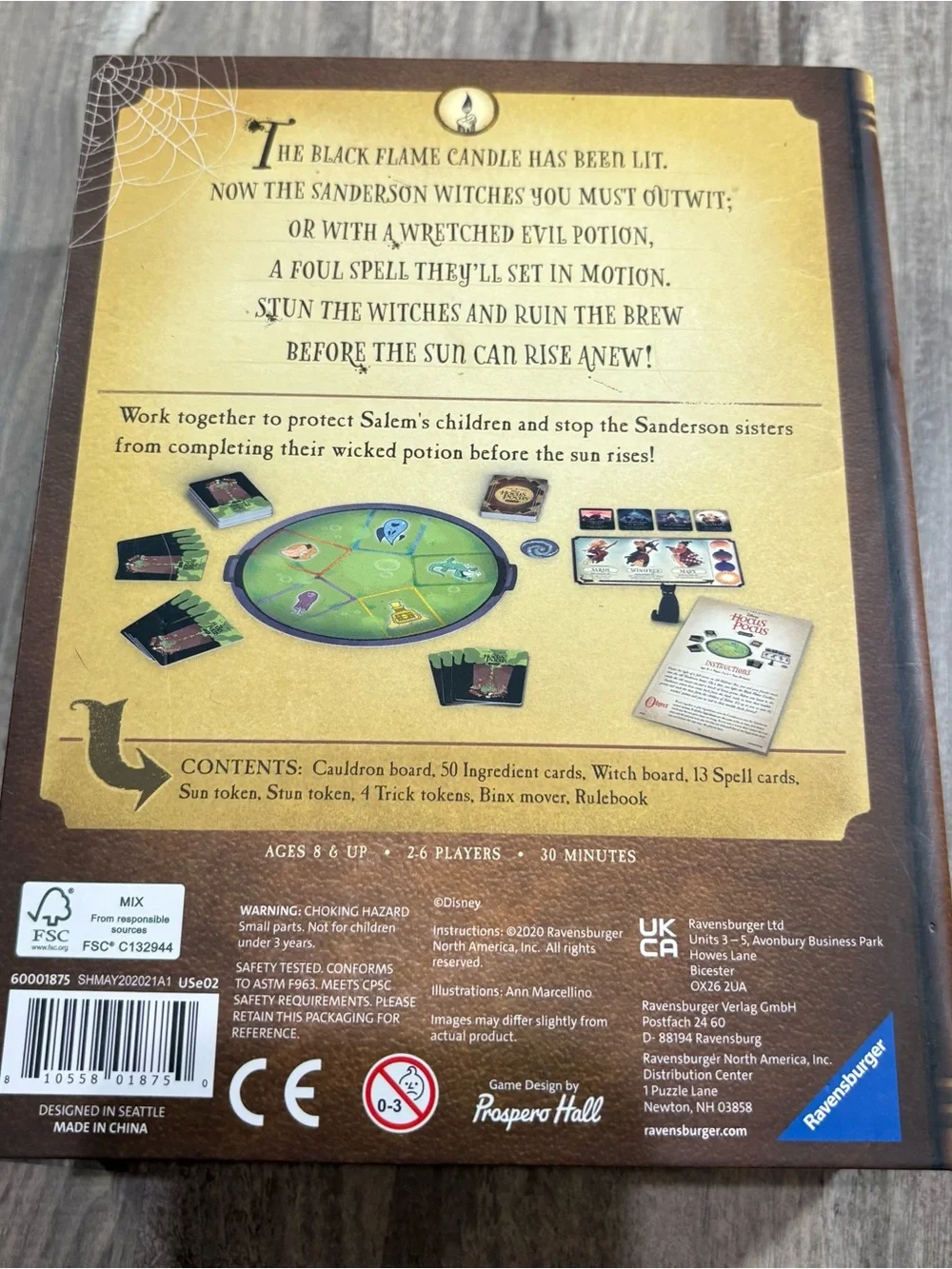 Ravensburger Disney Hocus Pocus: the Game Board Game